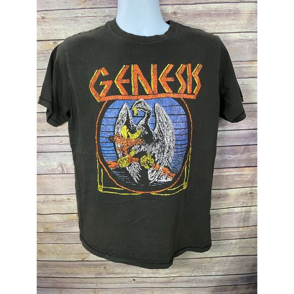 Genesis Band Short Sleeve Cotton Gray size XS T-Shirt - Picture 1 of 10